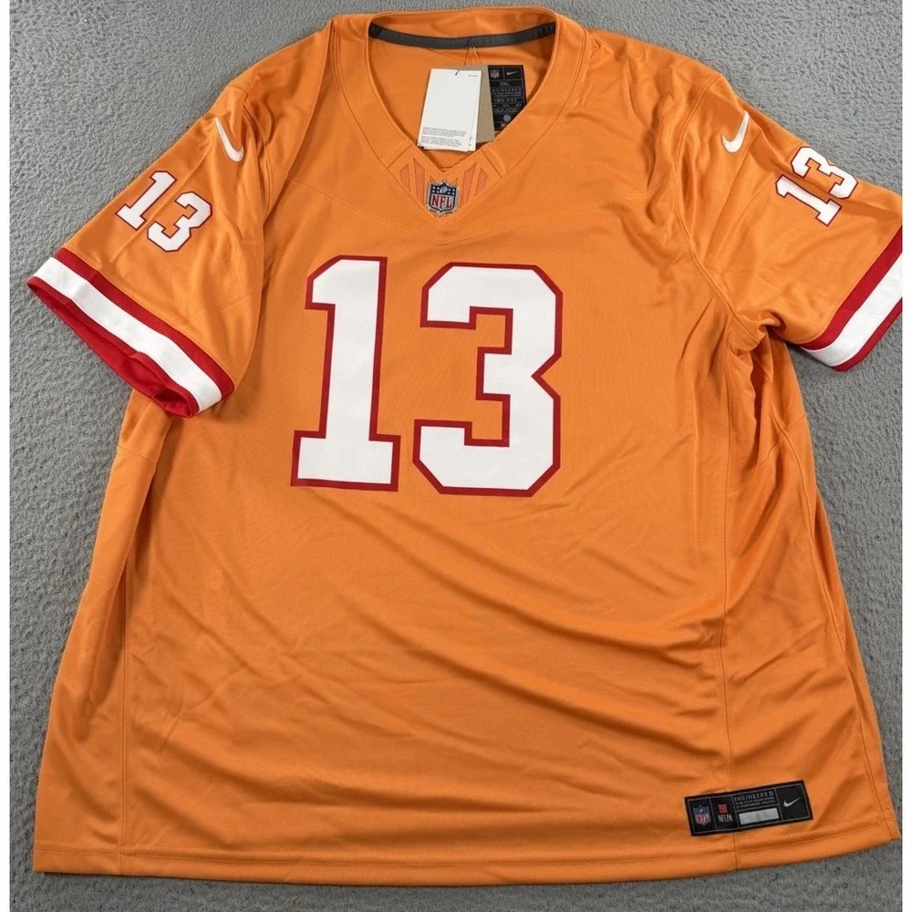 Nike Vapor Fuse Tampa Bay Buccaneers Mike Evans Creamsicle NFL Jersey 3XL $175